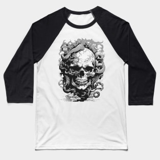 octopus skull Baseball T-Shirt